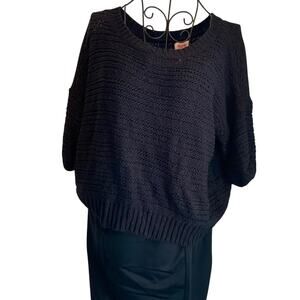 Mossimo Target short sleeve sweater black M